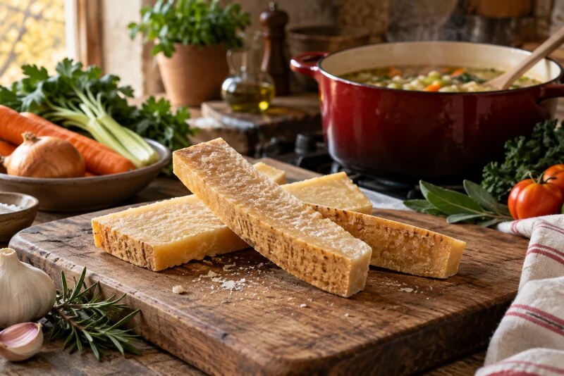 La crosta del Parmigiano non è uno scarto: ecco come usarla