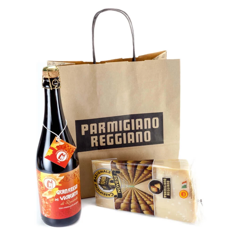 L'aperitivo Gran Rosso e Parmigiano Reggiano DOP 36-37 mesi